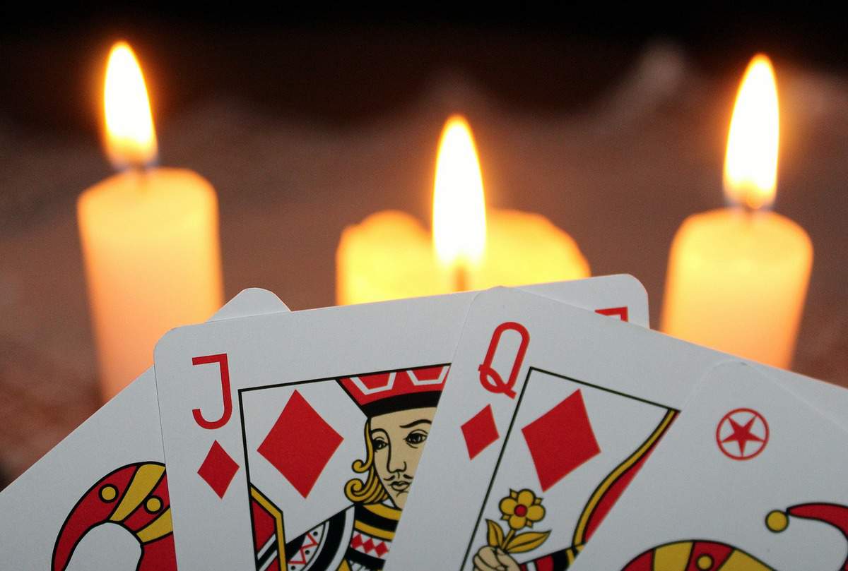 cards - candles - light