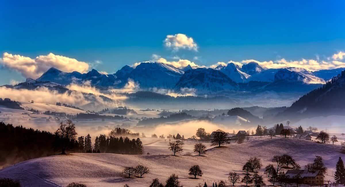 bellissimo scenario alpino