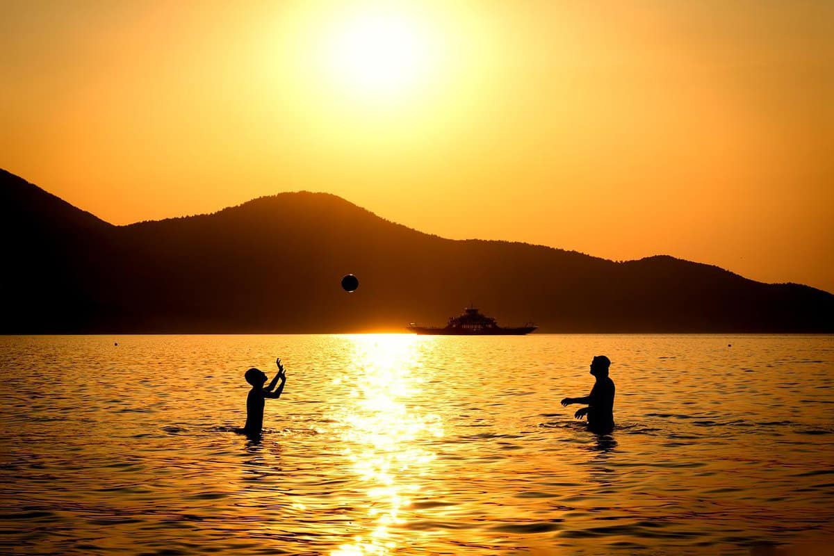 voleibol de praia-mar