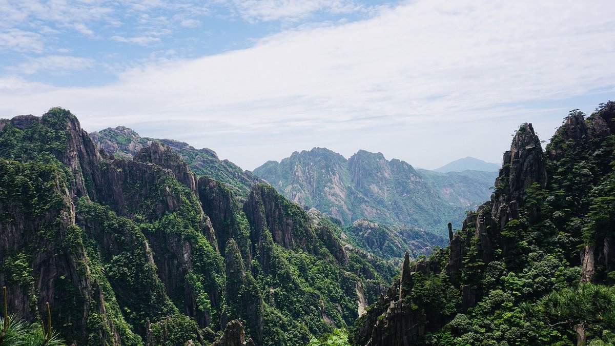 paisagem chinesa espantosa