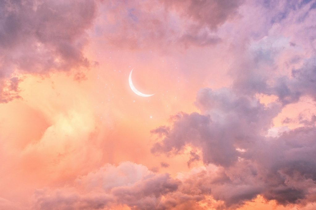 céu cheio de nuvens