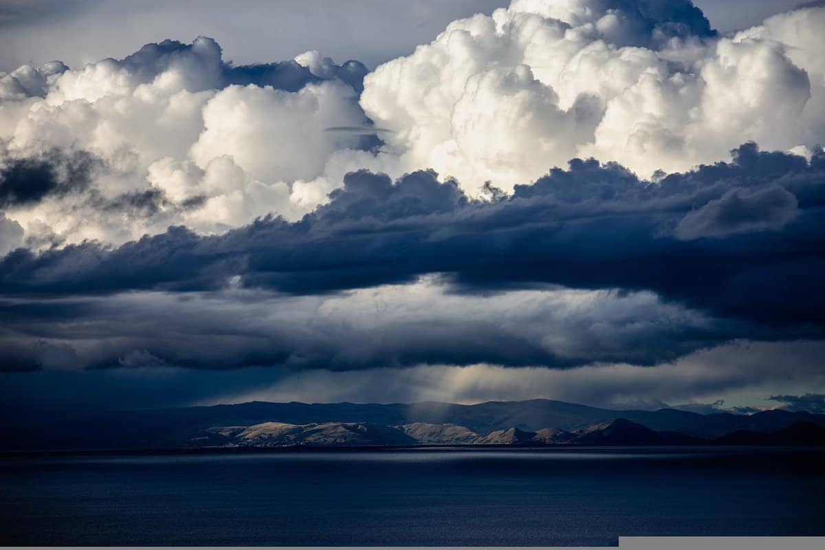 recolha de nuvens de tempestade