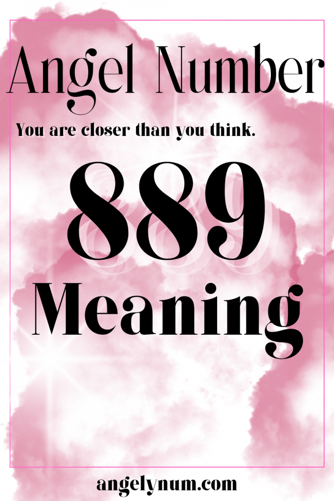 Anjo número 889 - Significado e simbolismo do anjo número 889