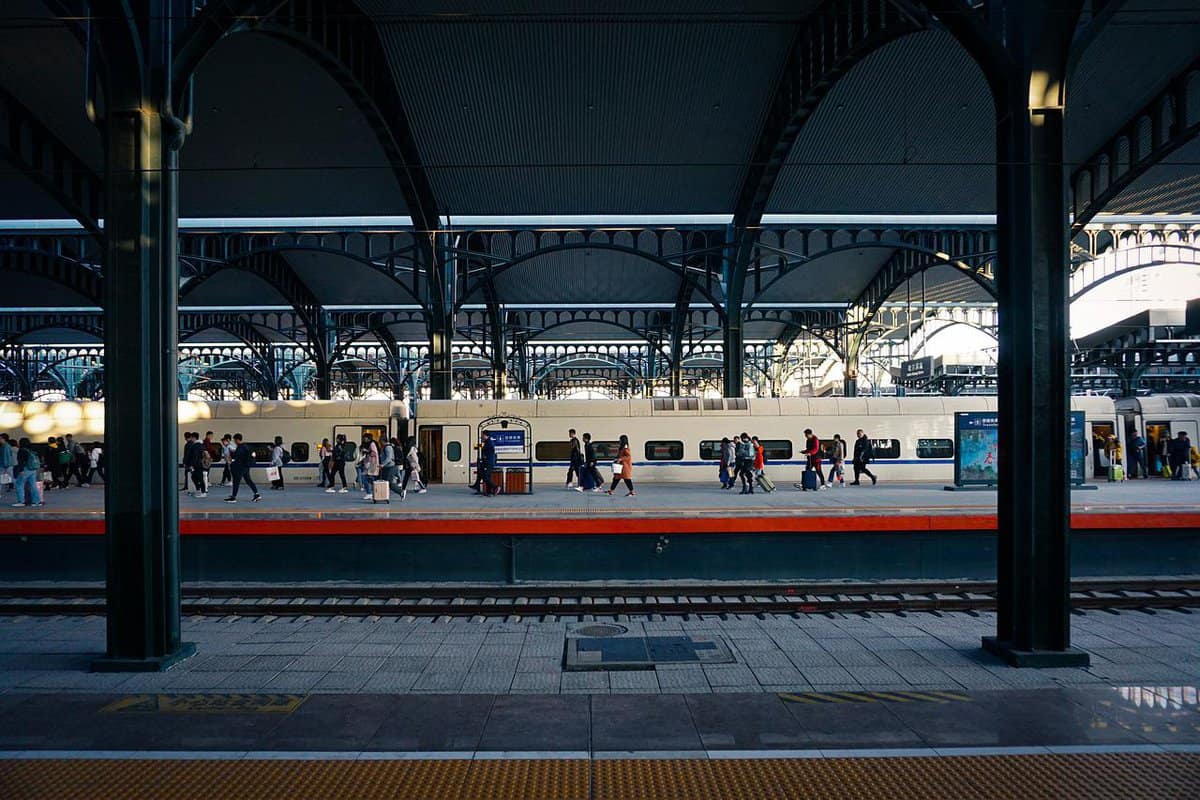 estación de tren-viaje