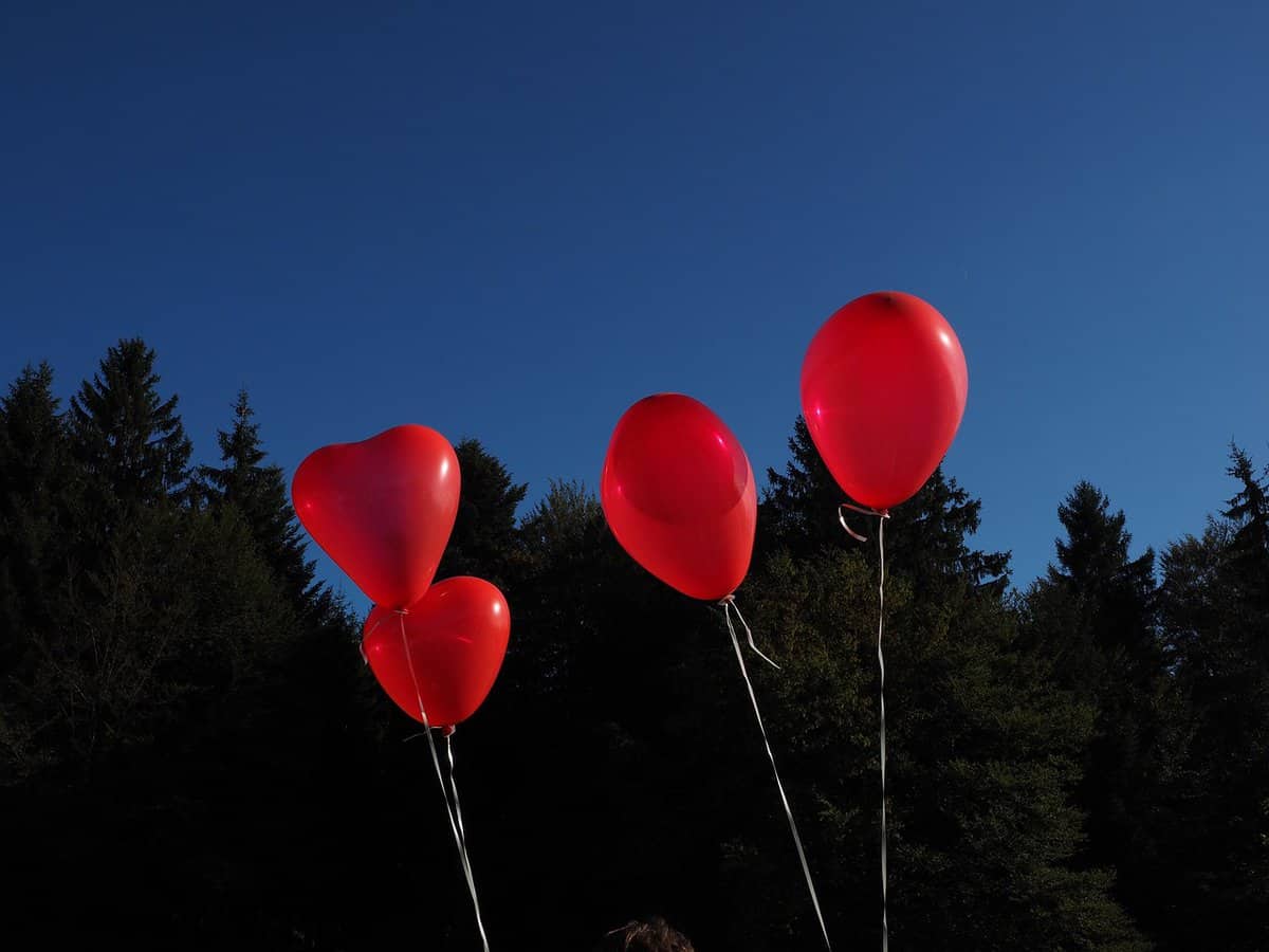 meravigliosi palloncini rossi