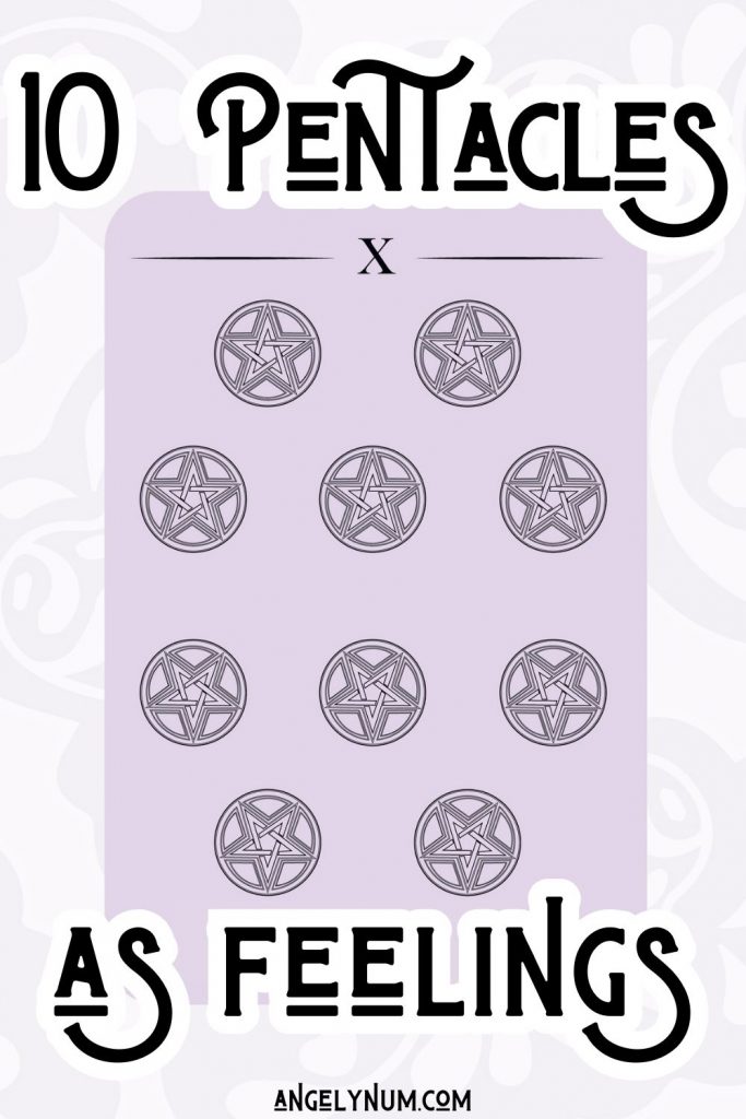 10 pentacles as feelings