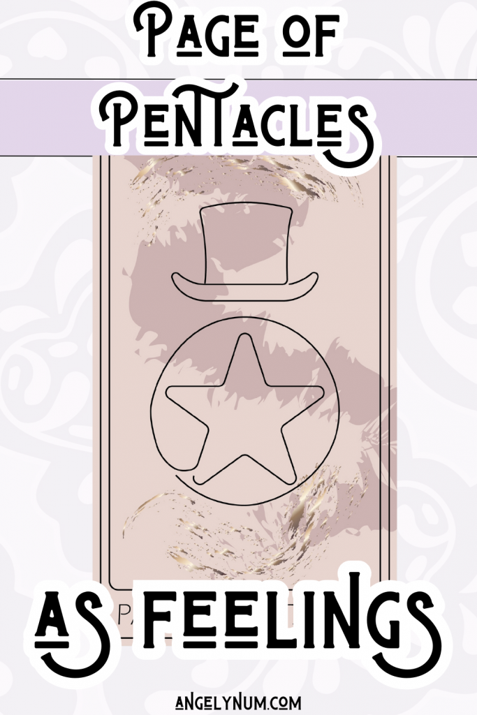 page of pentacles as feelings