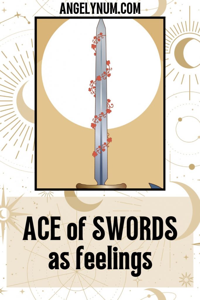 ACE of swords as feelings