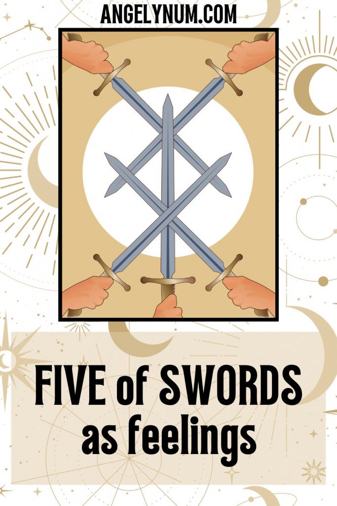 FIVE of swords as feelings