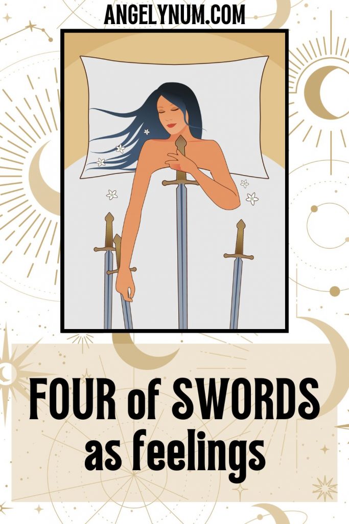 FOUR of swords as feelings