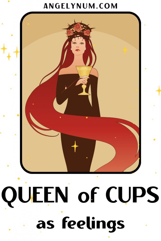 QUEEN of cups as feelings