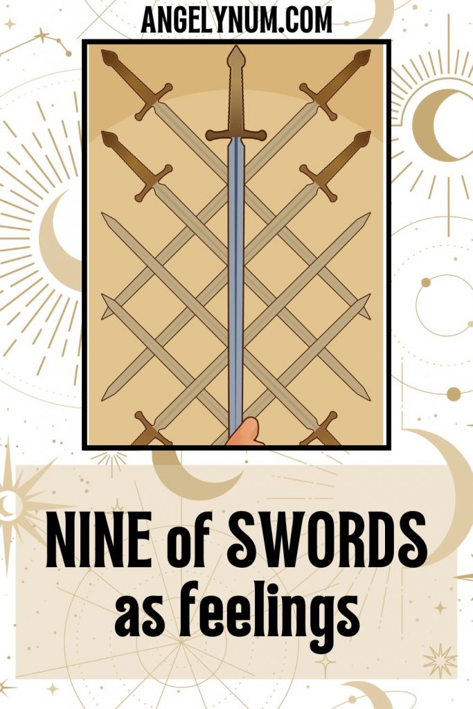 NINE of swords as feelings