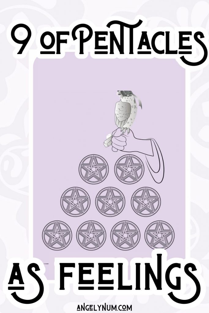 nine of pentacles as feelings