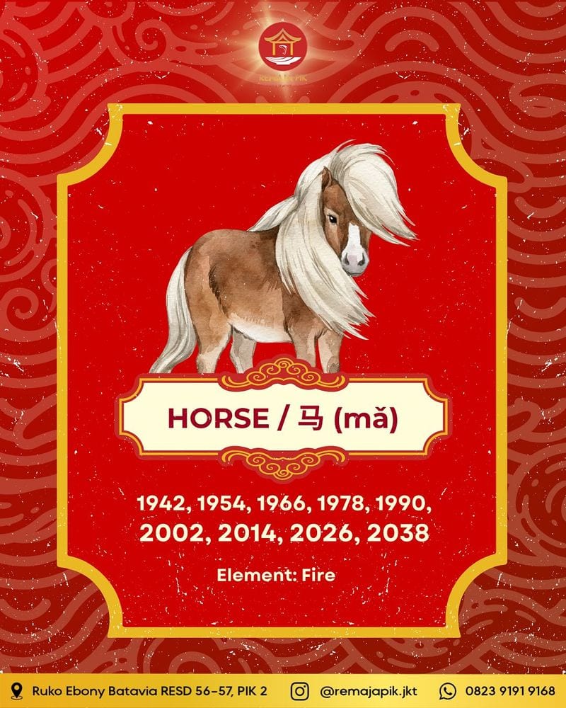Horse: The Energetic Free Spirit (1930, 1942, 1954, 1966, 1978, 1990, 2002, 2014, 2026)