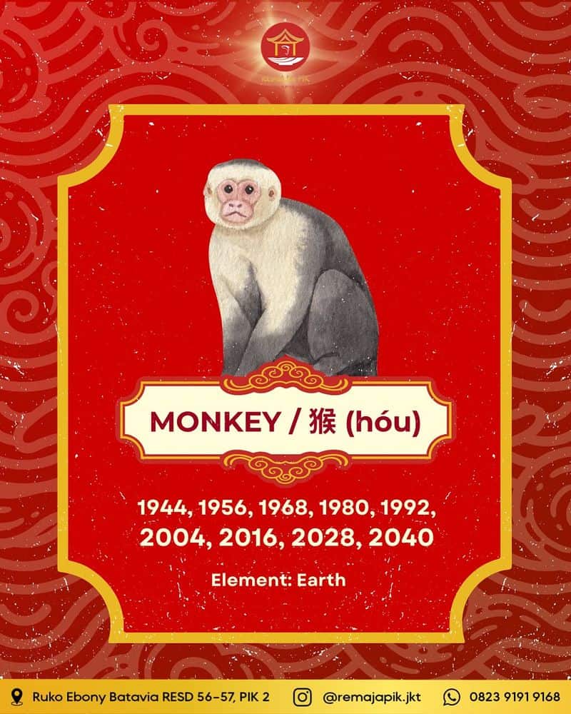 Monkey: The Clever Trickster (1932, 1944, 1956, 1968, 1980, 1992, 2004, 2016, 2028)