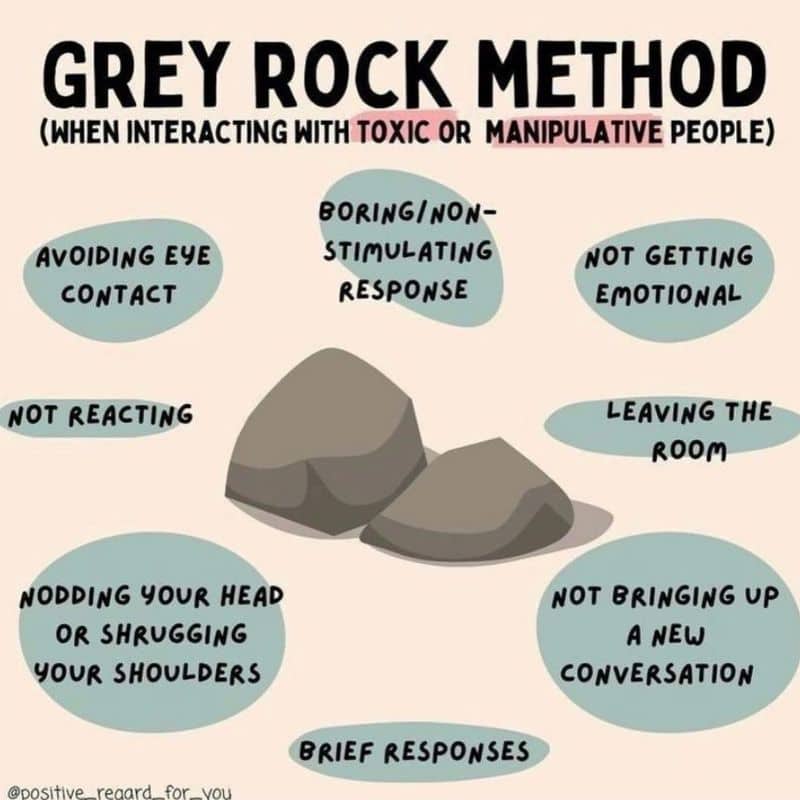 Use the Gray Rock Method