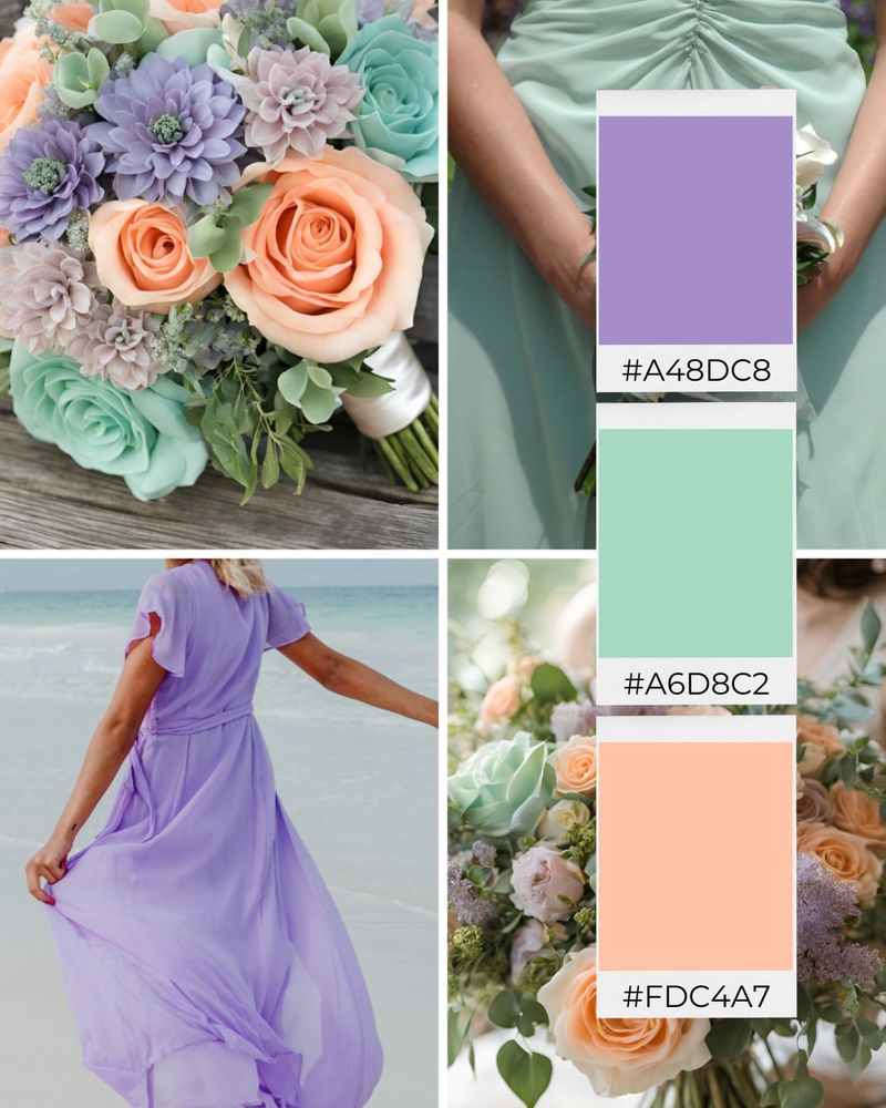Pisces: Dreamy Sea Green and Mystical Lavender