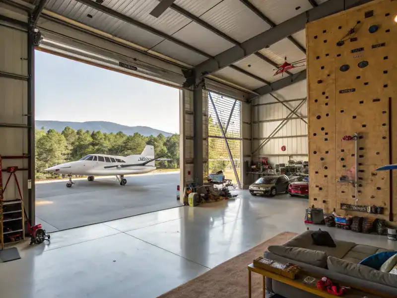 Sagittarius: A Converted Airplane Hangar with Indoor Archery Range