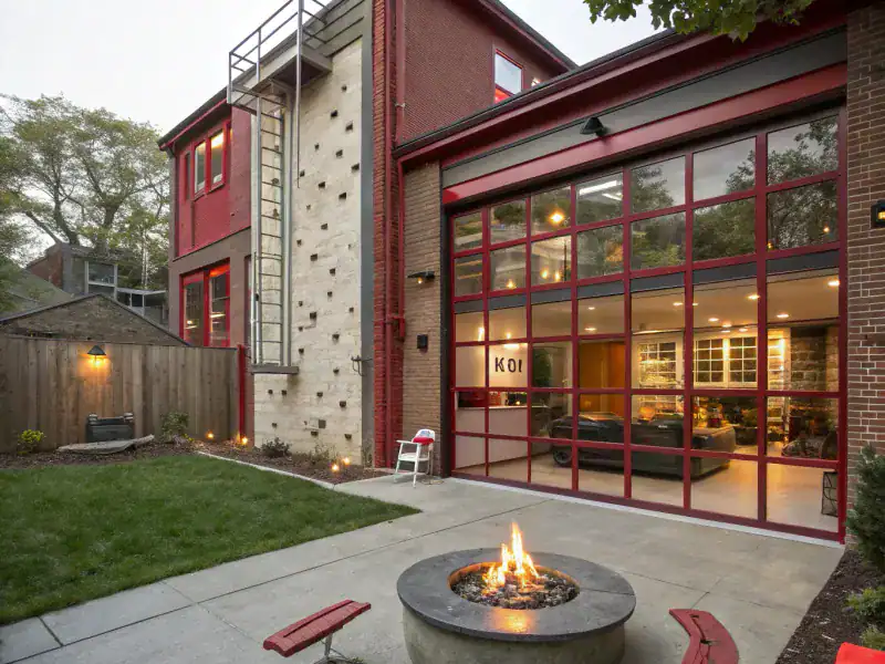 Aries: A Converted Firehouse with a Rock Climbing Wall