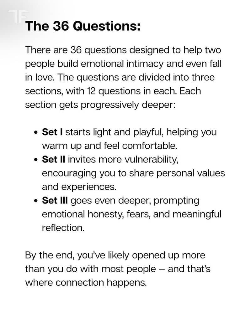 Try the 36 Questions Experiment