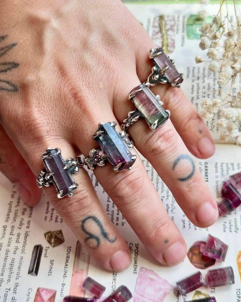 Black Tourmaline Rings