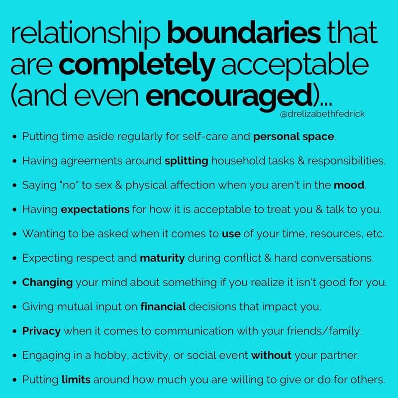 Having Personal Boundaries