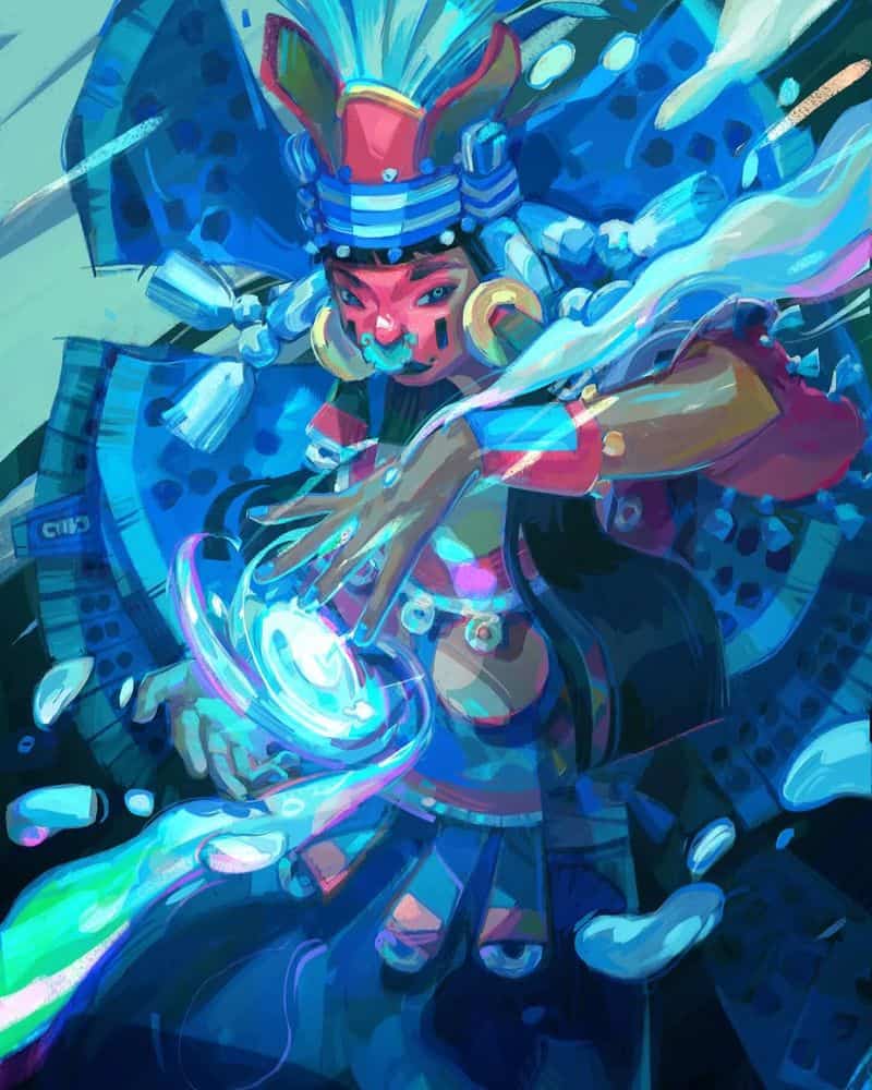 Chalchiuhtlicue: Goddess of Waters