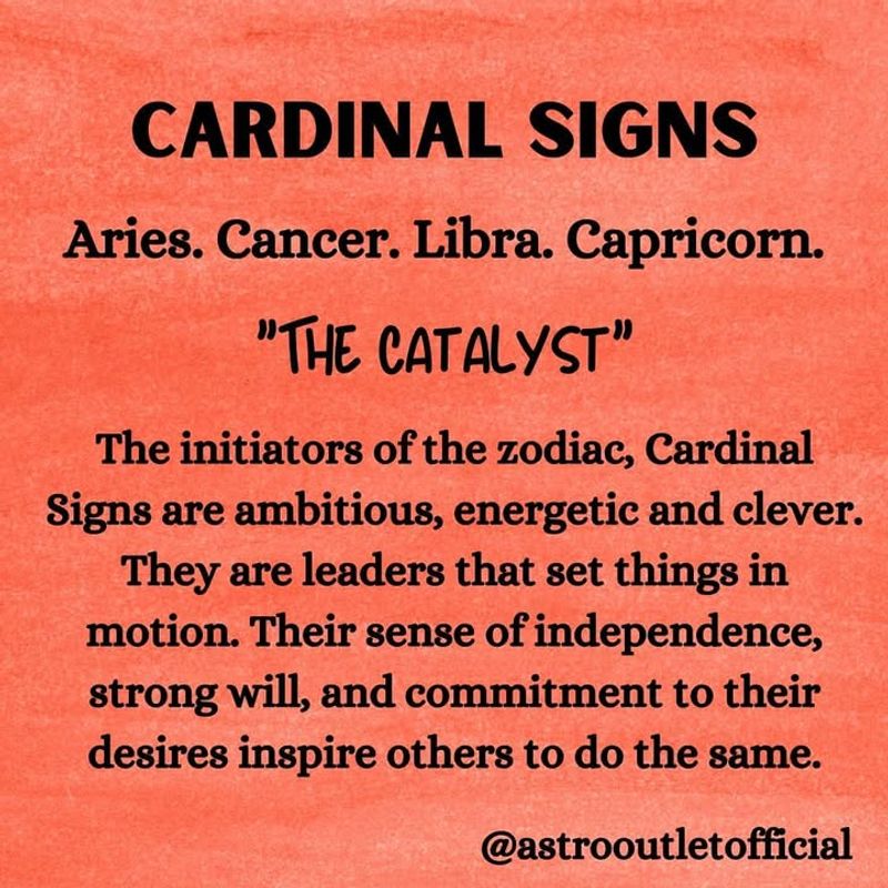 Cardinal Signs: The Initiators of Action
