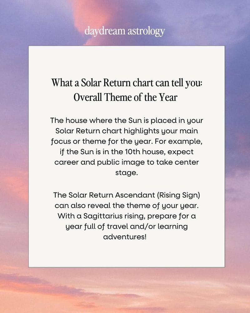 Solar Returns: Your Astrological Birthday