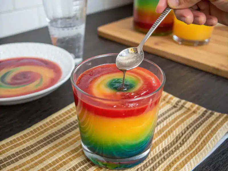 Stirring Juice In a Specific Direction for Good Luck