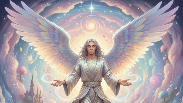 The Angel Ithuriel Who Walks Through Dreams Carrying the Book of Human Fates