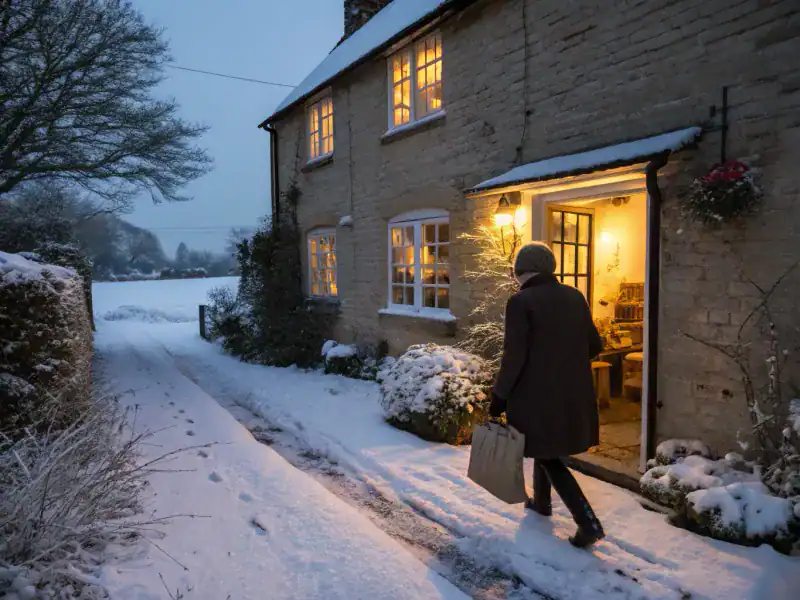 First Footer On Christmas Morning