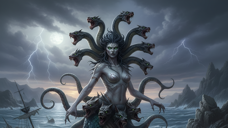 Explore the World of Sea-Monster Scylla Who Guarded a Portal to the Underworld