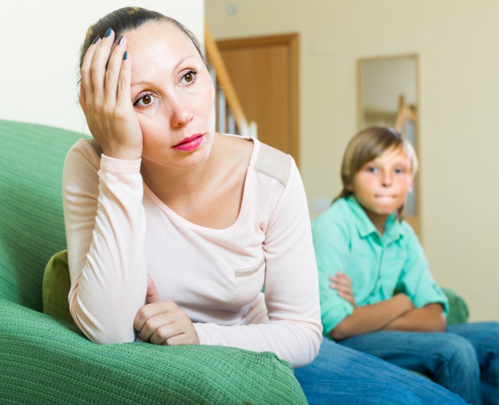 apathetic mother son