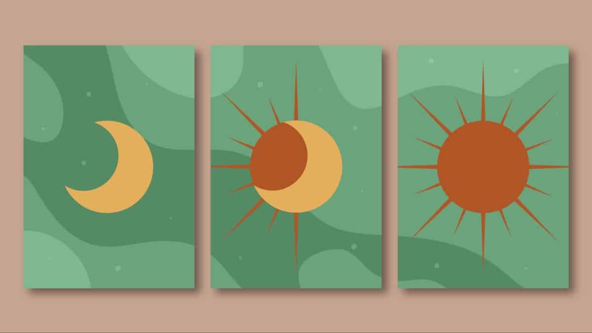 moon phase cards