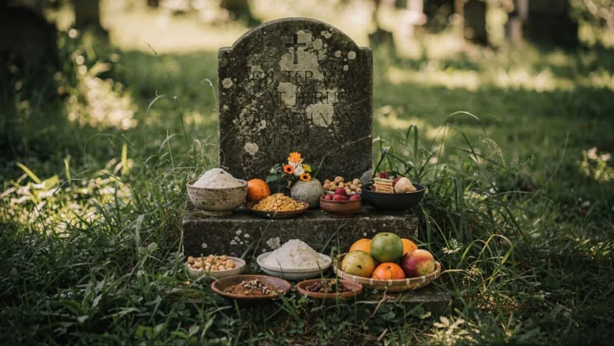 food grave offering