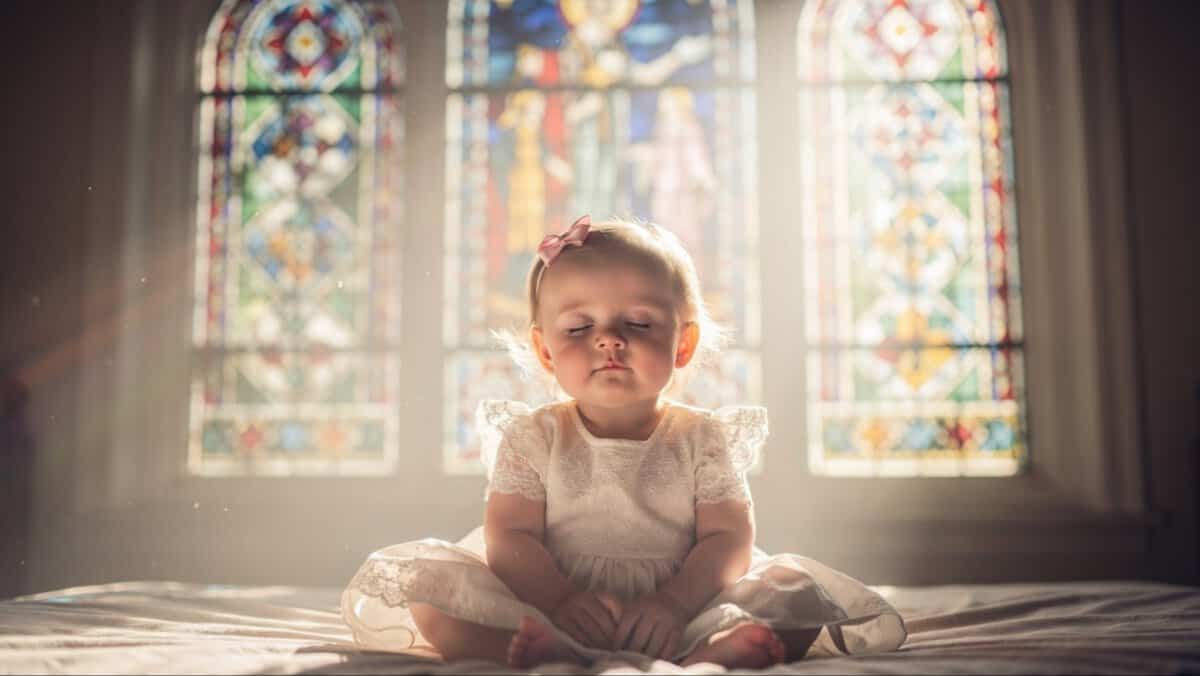 baby girl, church saint