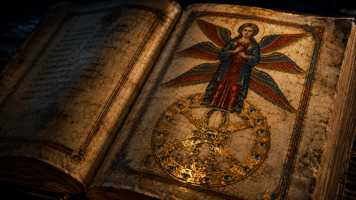 Why Some Medieval Angels Were Painted Standing on Wheels