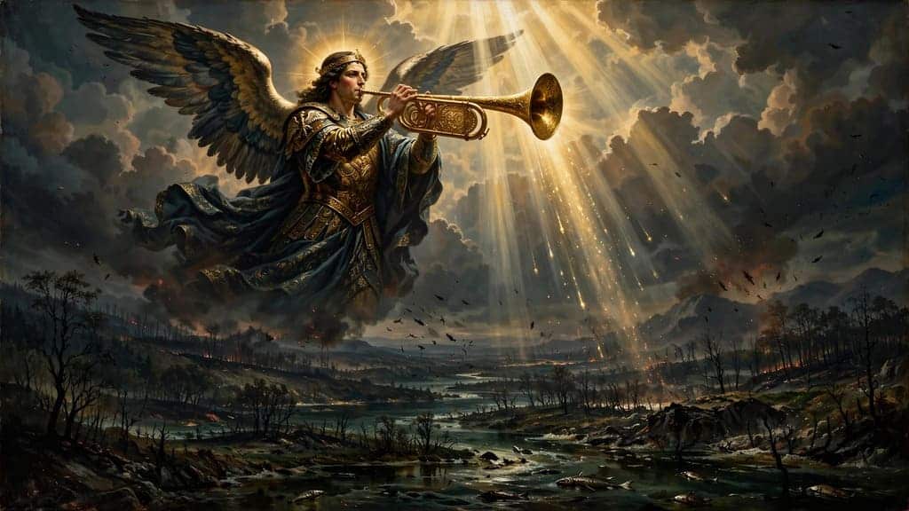 trumpet angel